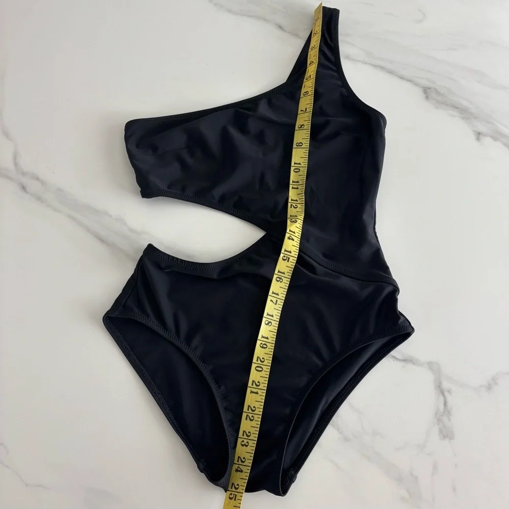 SOLID & STRIPED Black Swimsuit sz S - Picture 6 of 7